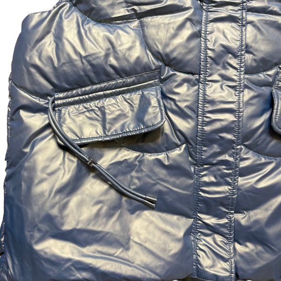 Womens|Padded Vest|Size XL|Bright Green |Turtleneck|Full Zipper|Mid Length - Picture 8 of 16